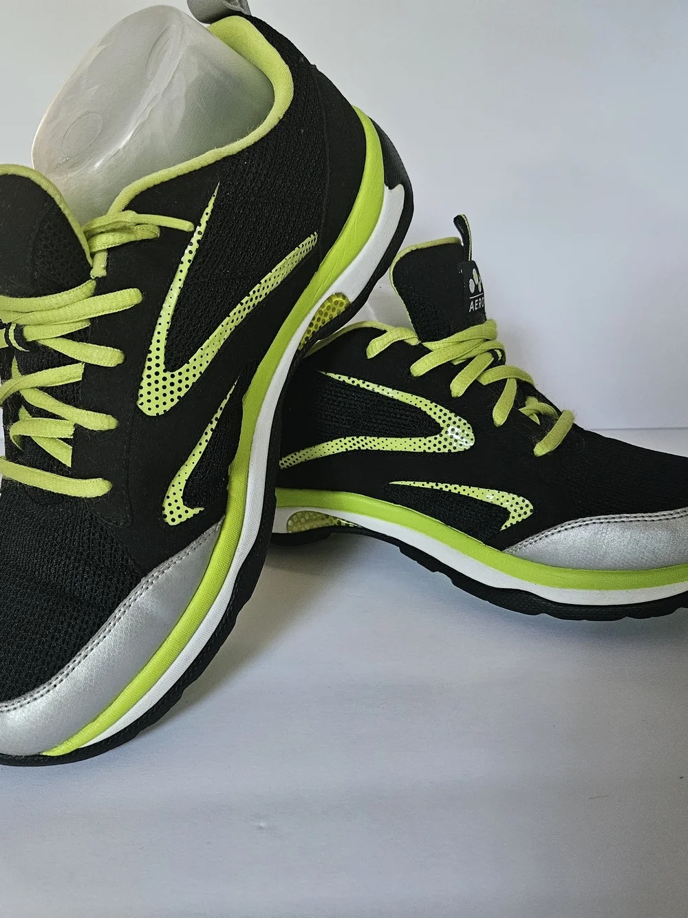 ​ABEO Aero Ankaa Women's Size 9 Black Lime Green Athletic Running Shoes Vibram
